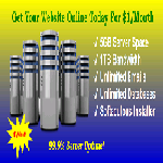 Unlimited cPanel web hosting from 1 dollar a month